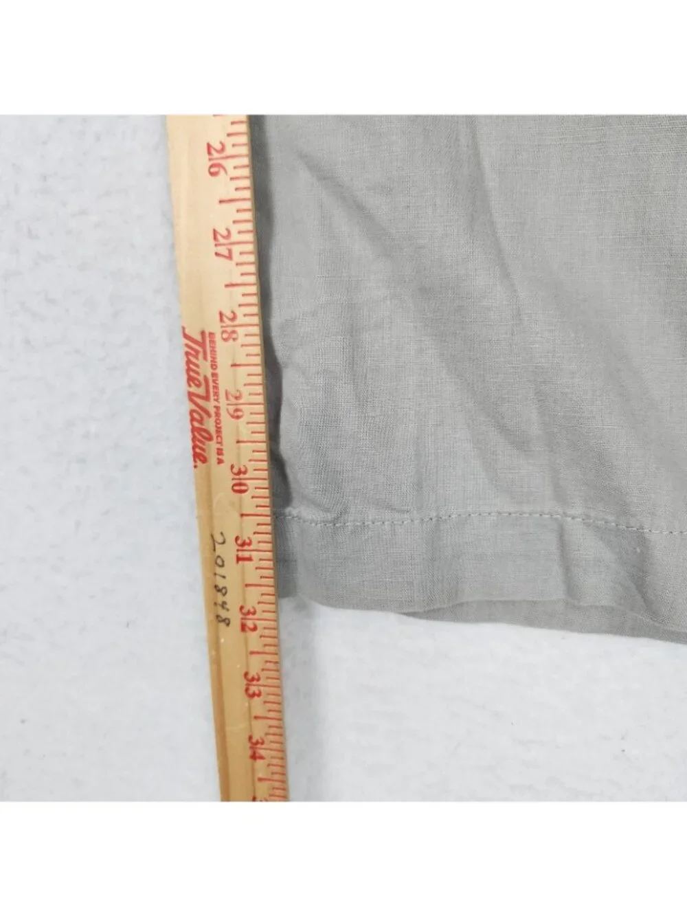 Banana Republic Pants Womens 12 Gray Linen Cotton Surplus Wide Leg Martin Fit